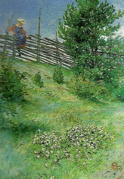 Carl Larsson flicka vid gardesgarden